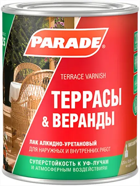 Лак паркетный алкидно уретановый parade