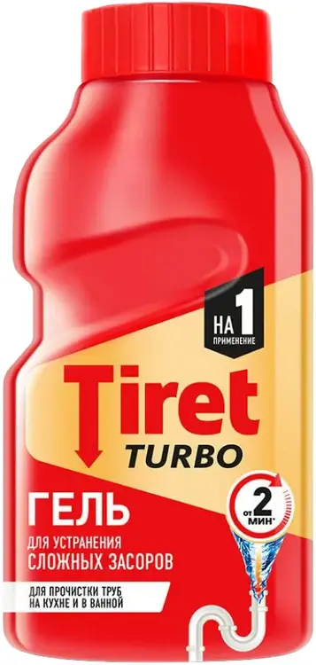 Clean turbo гель для устранения засоров