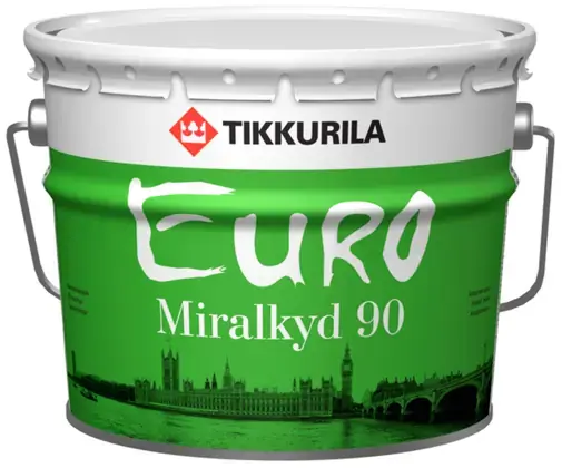 Тиккурила Euro Miralkyd 90 универсальная алкидная эмаль (9 л) белая