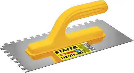 Stayer Master гладилка стальная зубчатая (270 мм зуб 8 * 8 мм)
