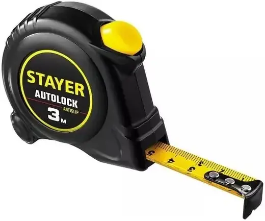 Stayer Auto Lock рулетка с автостопом (3 м*16 мм)