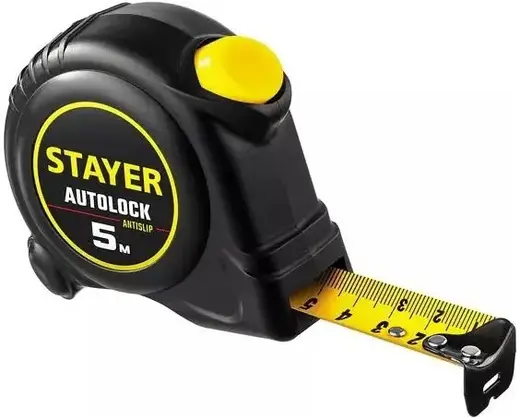 Stayer Auto Lock рулетка с автостопом (5 м*25 мм)
