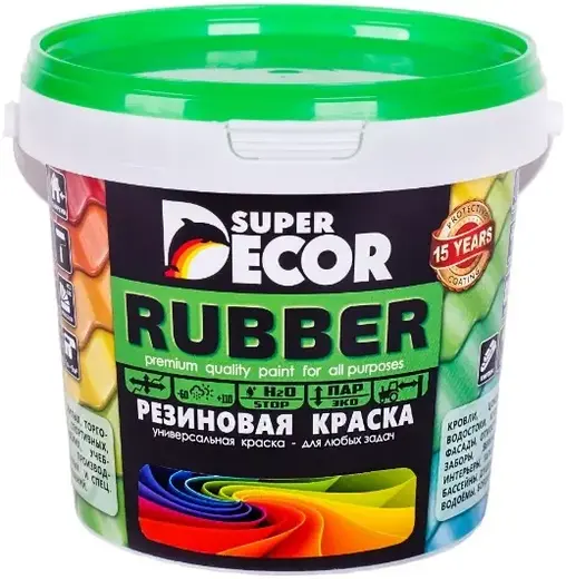 Super Decor Rubber краска резиновая (1 кг) белоснежная