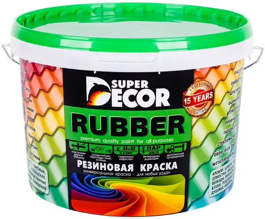 Super Decor Rubber краска резиновая (3 кг) белоснежная