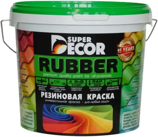 Super Decor Rubber краска резиновая (6 кг) белоснежная