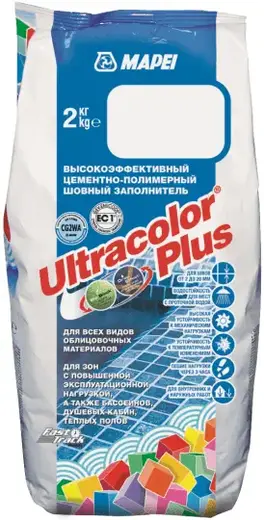 Mapei Ultracolor Plus высокоэффективный шовный заполнитель на цементной основе (2 кг) №130 жасмин