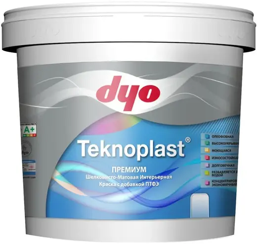 DYO Teknoplast краска интерьерная антибактериальная (750 мл) белая