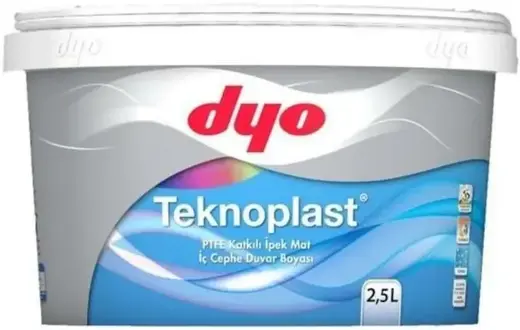 DYO Teknoplast краска интерьерная антибактериальная (2.5 л) прозрачно-белая