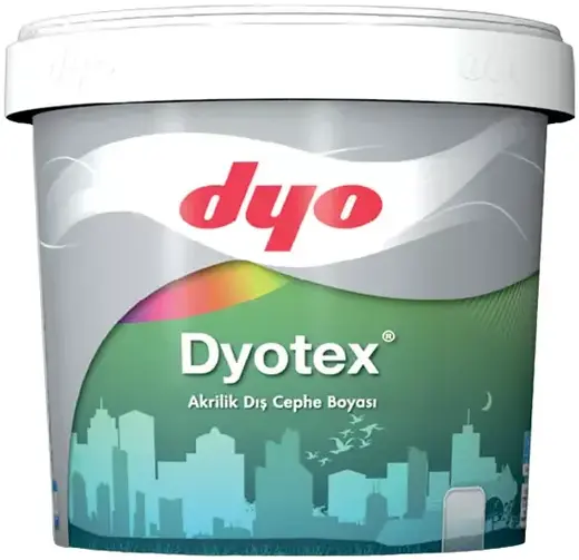 DYO Dyotex краска фасадная акриловая (7.5 л) белая