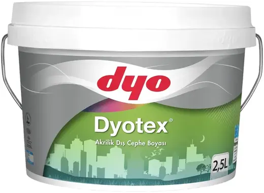 DYO Dyotex краска фасадная акриловая (2.5 л) белая