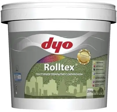 DYO Rolltex краска текстурная (25 кг) бесцветная