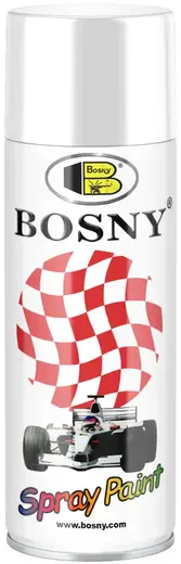 Bosny Spray Paint акриловая спрей-краска универсальная (520 мл) белая №9003 White