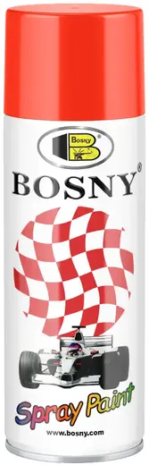 Bosny Spray Paint акриловая спрей-краска универсальная (520 мл) красная №3020 Silver Red