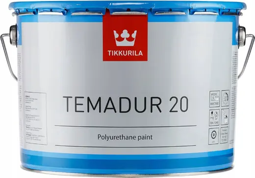 Тиккурила Temadur 20 двухкомпонентная полуматовая полиуретановая краска (10 л) база TCL