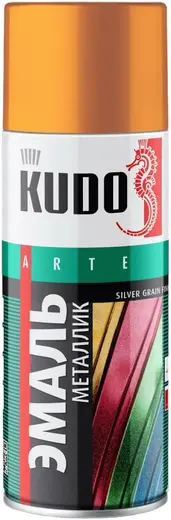 Kudo Arte Silver Grain Finish эмаль металлик универсальная (520 мл) золото