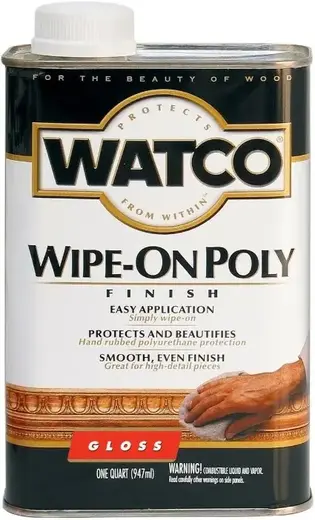 Rust-Oleum Watco Wipe-On Poly полироль для дерева (946 мл) глянцевый