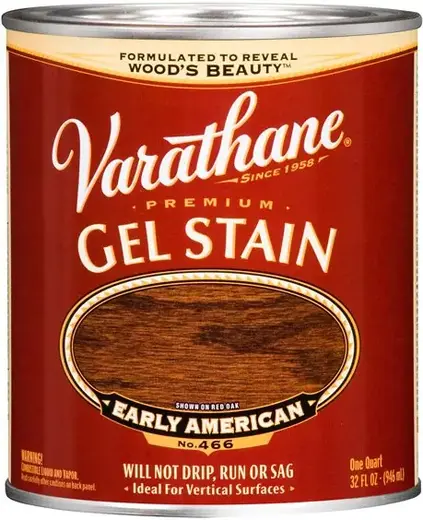 Rust-Oleum Varathane Gel Stain морилка-гель универсальная для внутренних и наружных работ (946 мл) ранняя америка