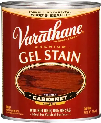 Rust-Oleum Varathane Gel Stain морилка-гель универсальная для внутренних и наружных работ (946 мл) каберне