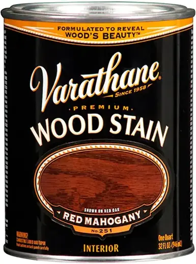 Rust-Oleum Varathane Wood Stain морилка на масляной основе (946 мл) красный махагон