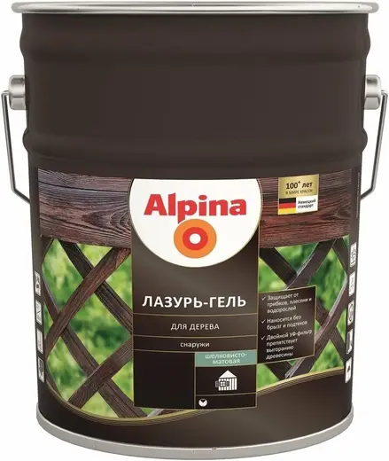 Alpina Linnimax лазурь-гель для дерева (9 л ) сосна