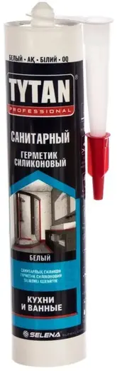 Титан Professional Кухни и Ванные герметик силиконовый санитарный (280 мл) белый Россия