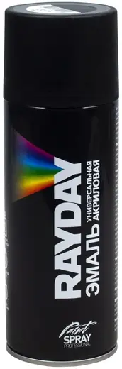 Rayday Paint Spray Professional эмаль универсальная акриловая (520 мл) черная RAL 9005 матовая