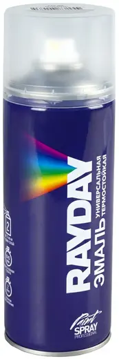 Rayday Paint Spray Professional эмаль универсальная термостойкая (520 мл) серебристая
