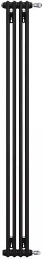 Zehnder Charleston радиатор трубчатый 2180/4 4 секции (184*1792*62 мм) черный RAL9005 matt (9205) боковое G1/2