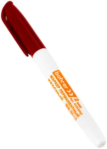 Bohrer маркер перманентный (1 упаковка) красный (толщина линии 2 мм)