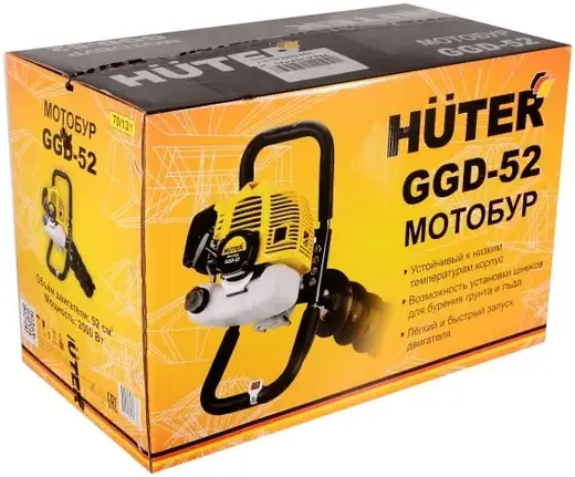 Huter GGD-52 мотобур без шнека (2000 Вт)
