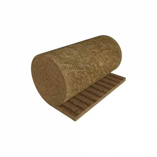 Rockwool Вайред Мат мат из каменной ваты с односторонним покрытием №105 (1*2 м/80 мм) 105 кг/м3