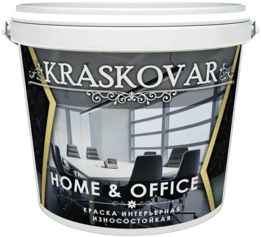 Красковар Home & Office краска интерьерная износостойкая (2 л) белая