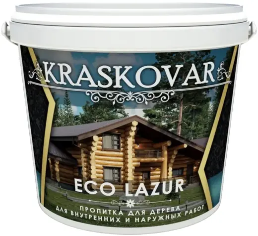 Красковар Eco Lazur пропитка для дерева (2 л) рябина