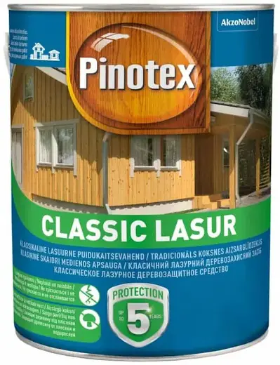 Пинотекс Classic эффективная декоративная пропитка для защиты древесины (3 л ) тиковое дерево