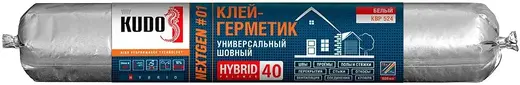 Kudo Nextgen #01 клей-герметик универсальный шовный (600 мл) белый