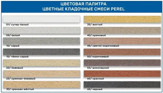 Perel VL цветная кладочная смесь (25 кг) серая