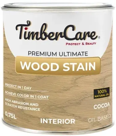 Timbercare Wood Stain тонирующее масло высокой прочности для дерева (750 мл) какао