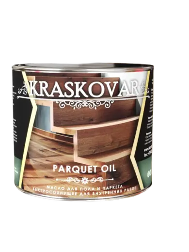 Красковар Parquet Oil масло для пола и паркета быстросохнущее (2.2 л) миндаль