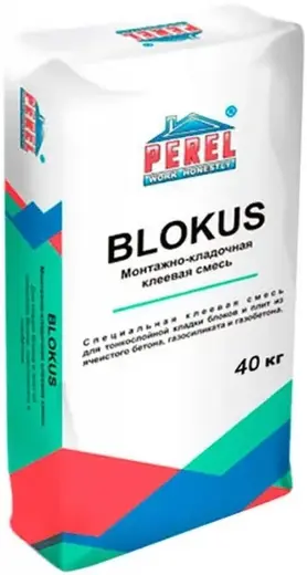 Perel Blokus монтажно-кладочная клеевая смесь (40 кг)