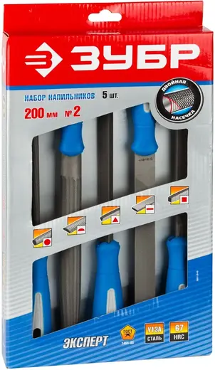 Зубр Профессионал набор напильников (250 мм)