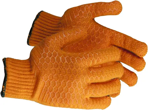 Зубр Эксперт Противоскользящие перчатки трикотажные (S-M)