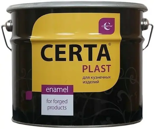 Certa Plast грунт-эмаль 3 в 1 по ржавчине (10 кг) графит матовая