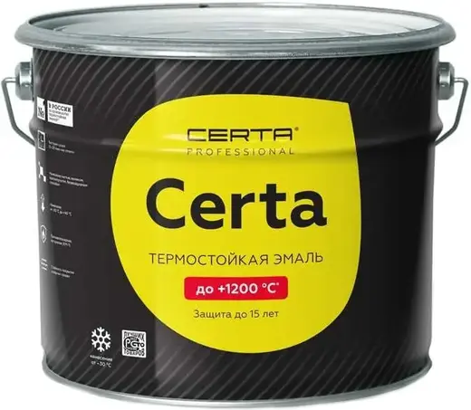 Certa Certa Professional HS до 1200 гр.C эмаль термостойкая (10 кг) графит металлик (до 800°C)