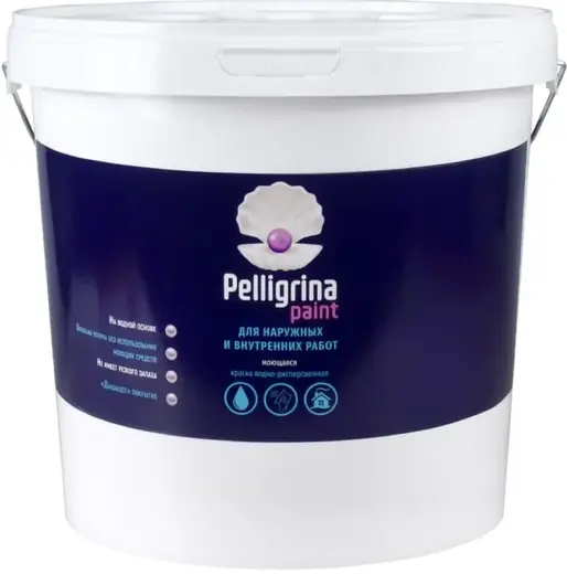 Pelligrina Paint краска водно-дисперсионная моющаяся (45 кг) белая