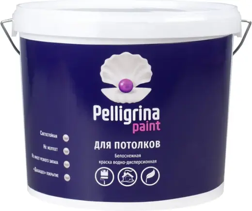 Pelligrina Paint краска водно-дисперсионная для потолков (7 кг) белая