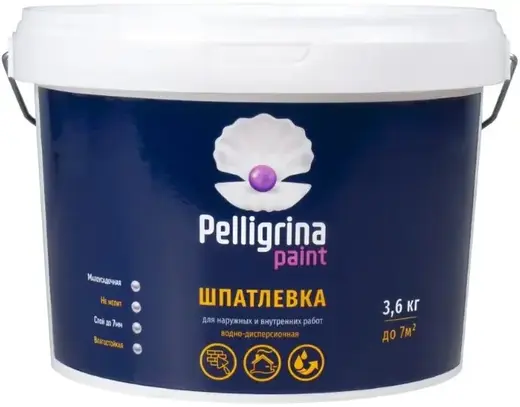 Pelligrina Paint шпатлевка для наружных и внутренних работ (3.6 кг)