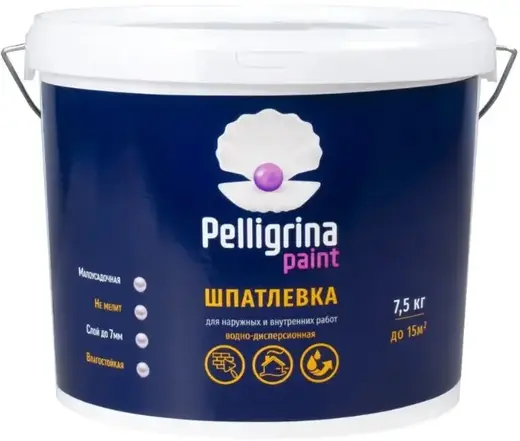 Pelligrina Paint шпатлевка для наружных и внутренних работ (7.5 кг)