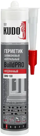 Kudo Proff Buildpro герметик силиконовый нейтральный (280 мл) бесцветный