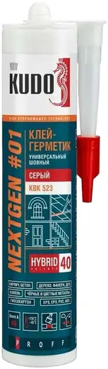 Kudo Proff Nextgen #01 клей-герметик универсальный шовный (280 мл) серый