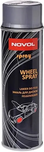 Novol Wheel Spray эмаль для дисков (500 мл) серебристая